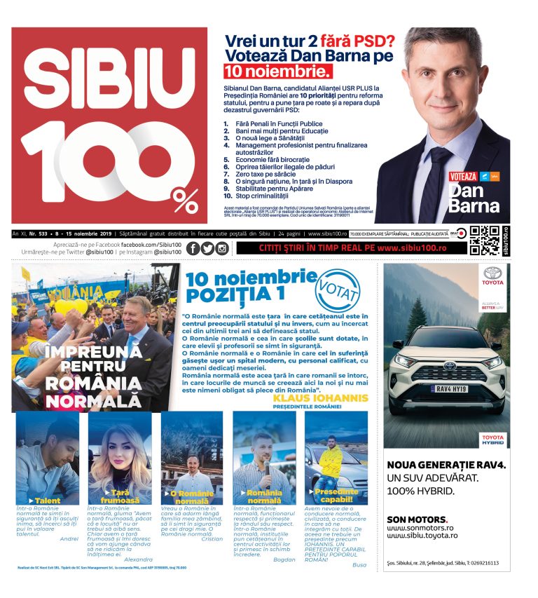 Sibiu 100% Editia 533
