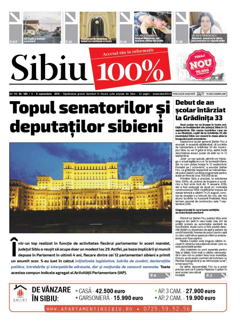Sibiu 100% Editia 385