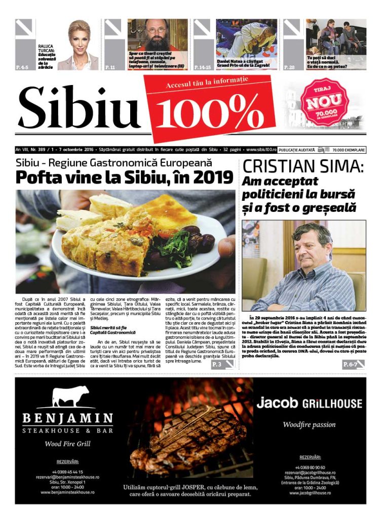 Sibiu 100% Editia 389