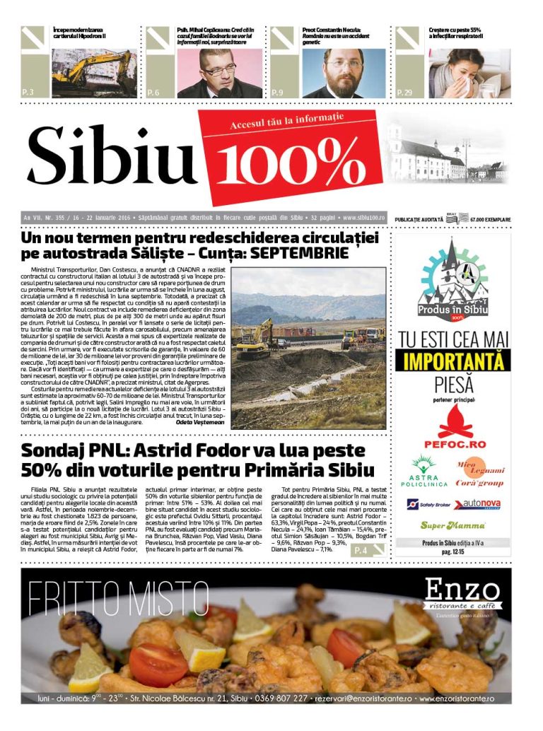 Sibiu 100% Editia 355