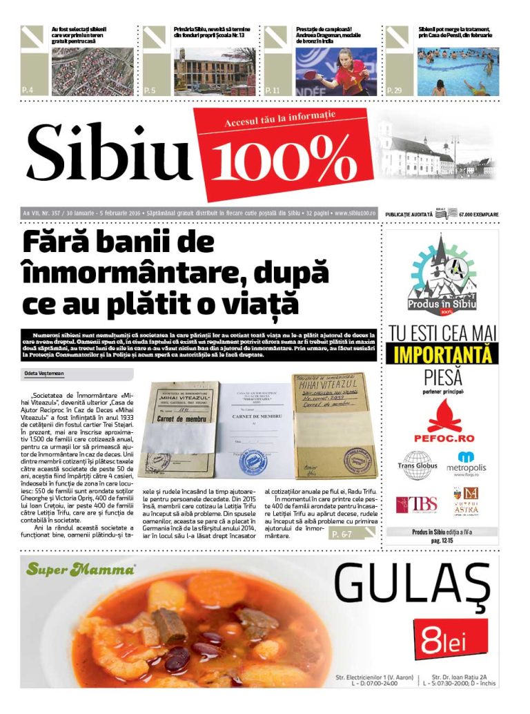 Sibiu 100% Editia 357