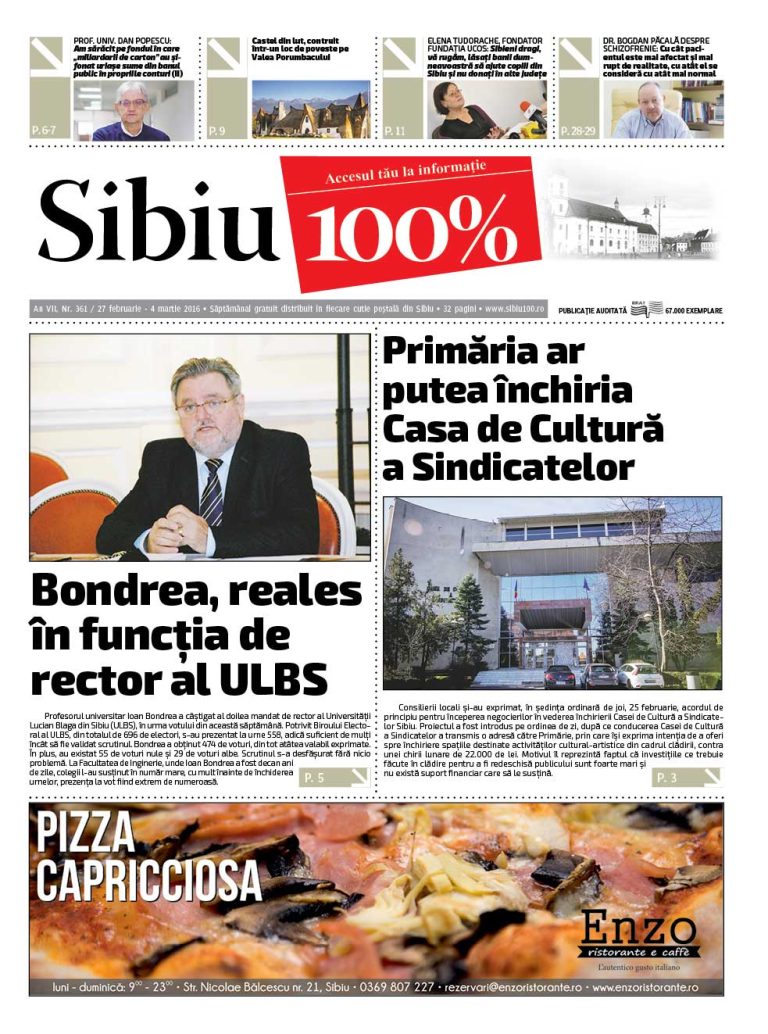 Sibiu 100% Editia 361