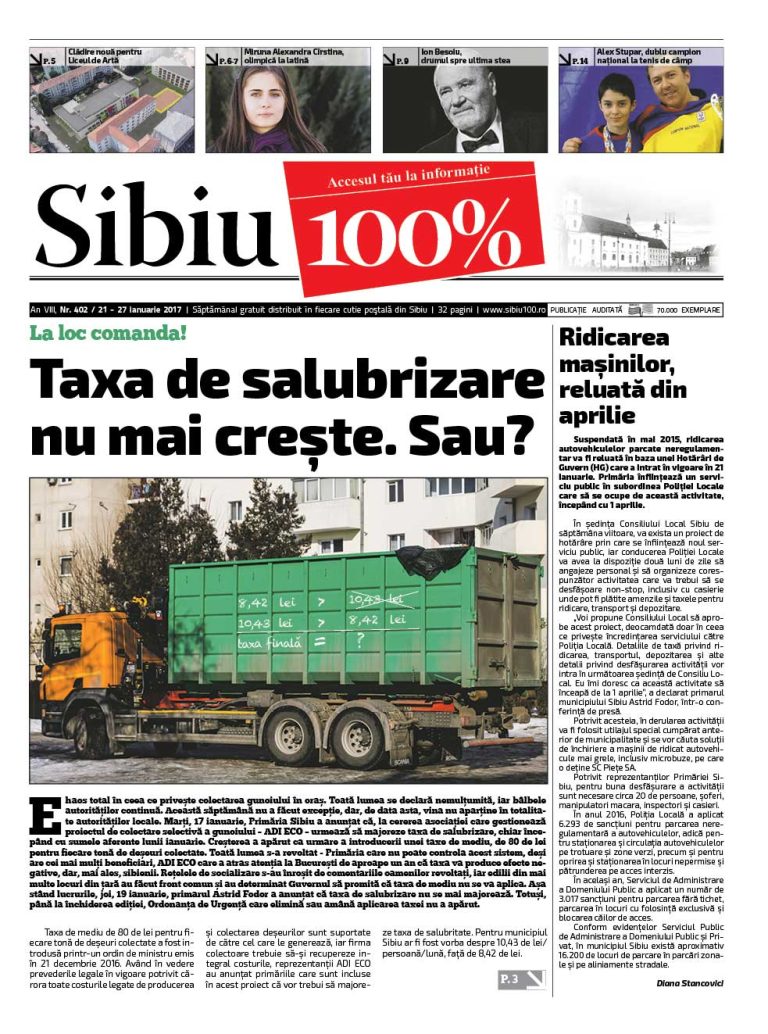 Sibiu 100% Editia 402