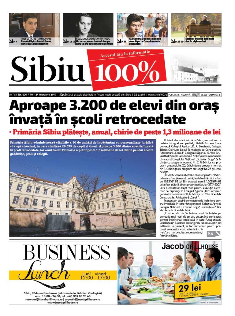 Sibiu 100% Editia 406