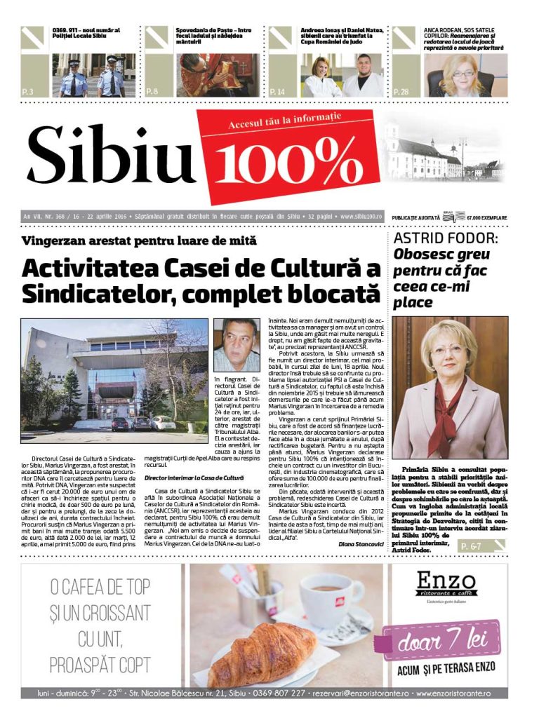 Sibiu 100% Editia 368