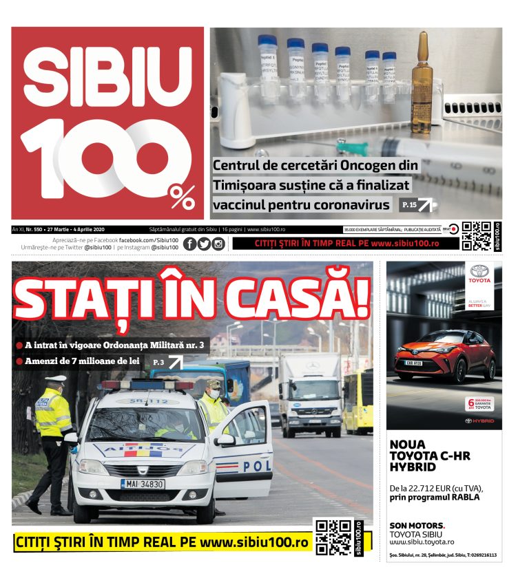 Sibiu 100% Editia 550