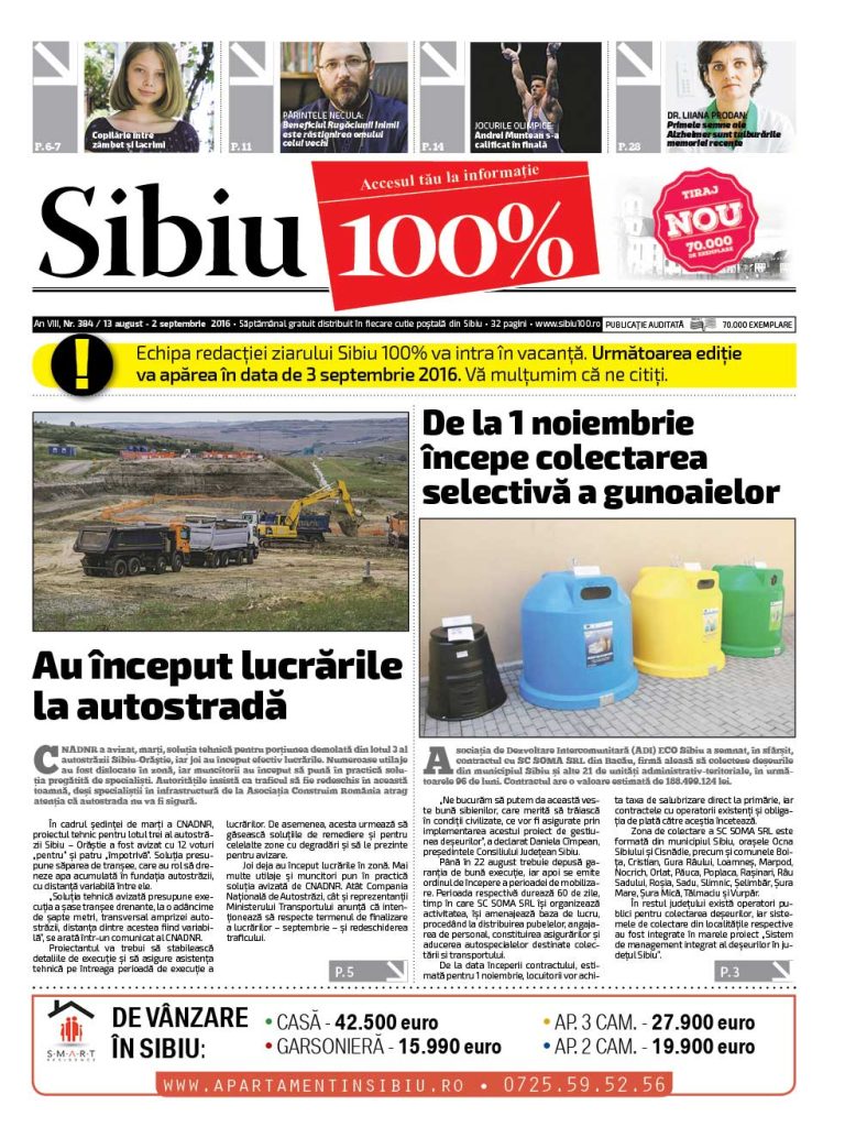 Sibiu 100% Editia 384