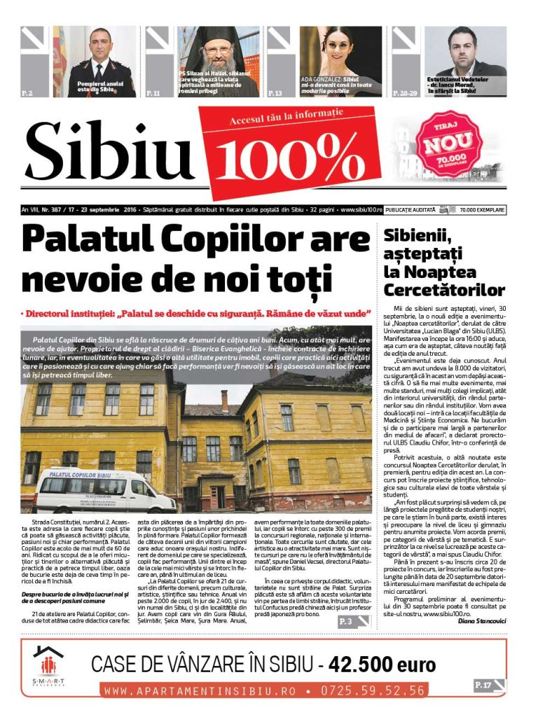 Sibiu 100% Editia 387