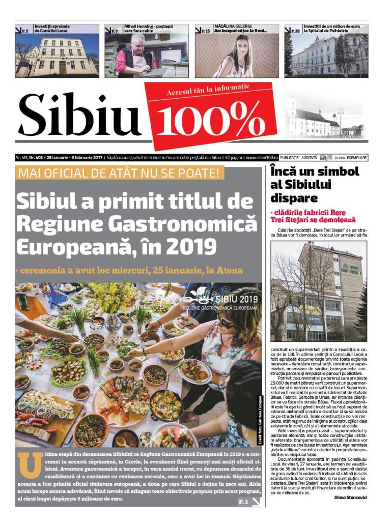 Sibiu 100% Editia 403