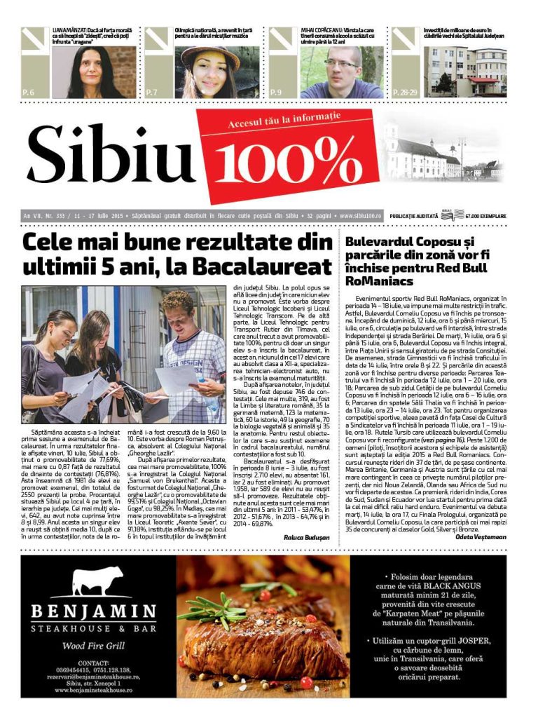 Sibiu 100% Editia 333