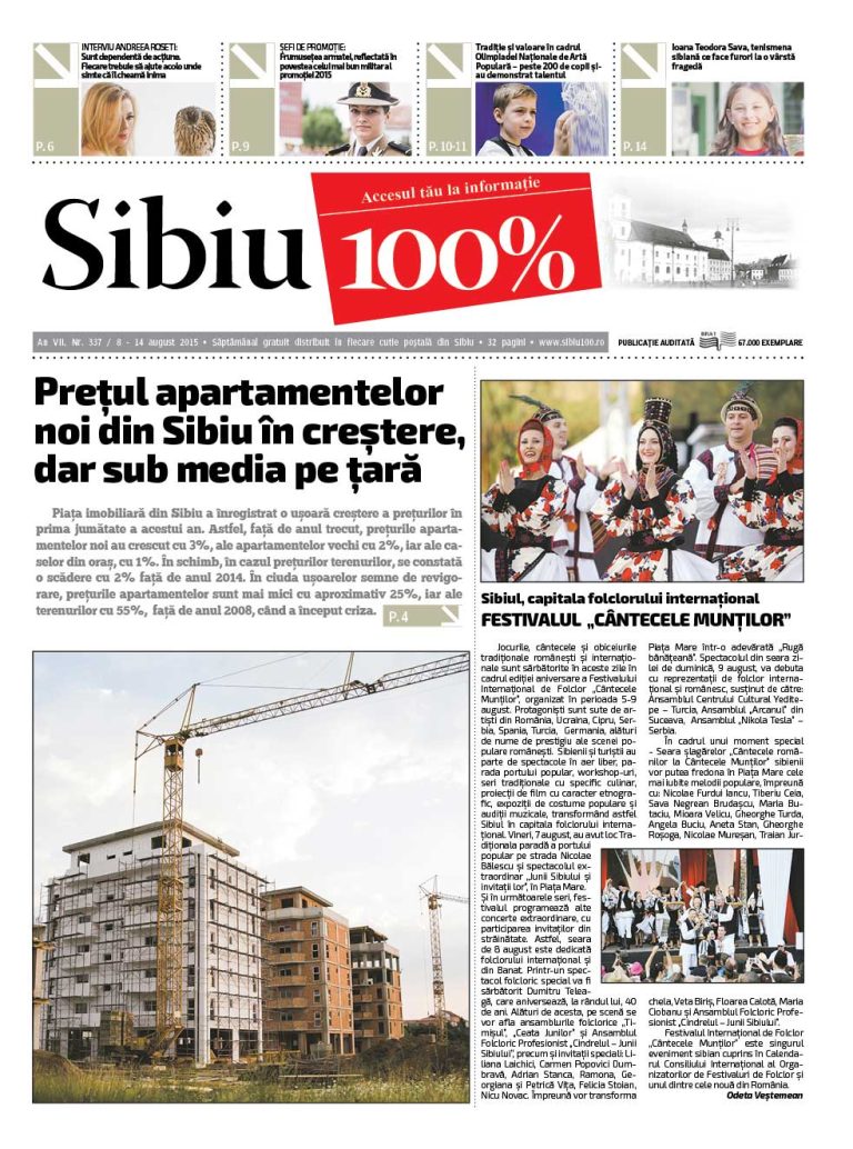 Sibiu 100% Editia 337