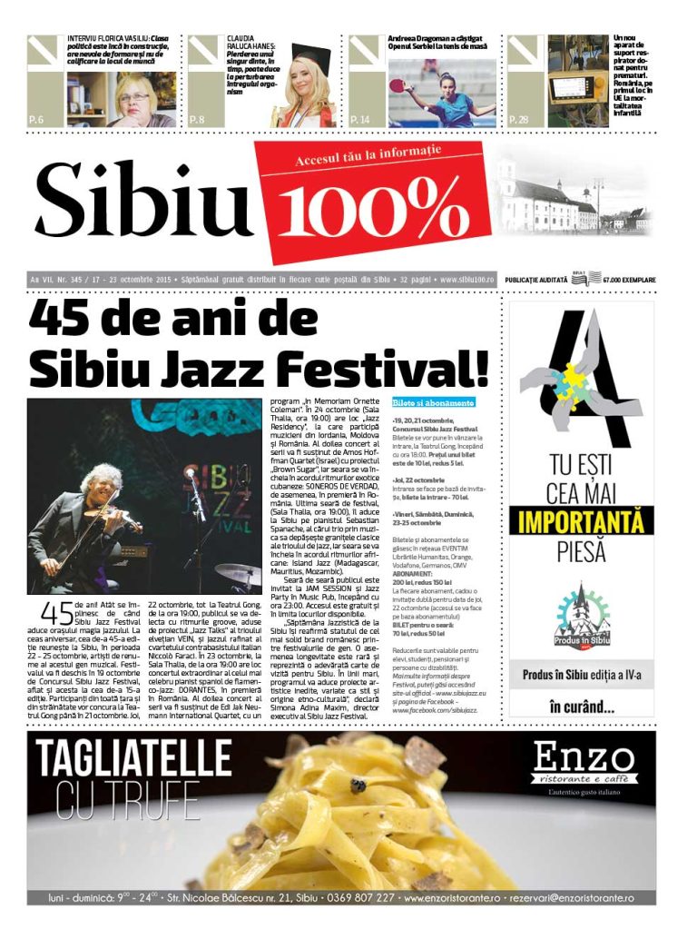 Sibiu 100% Editia 345