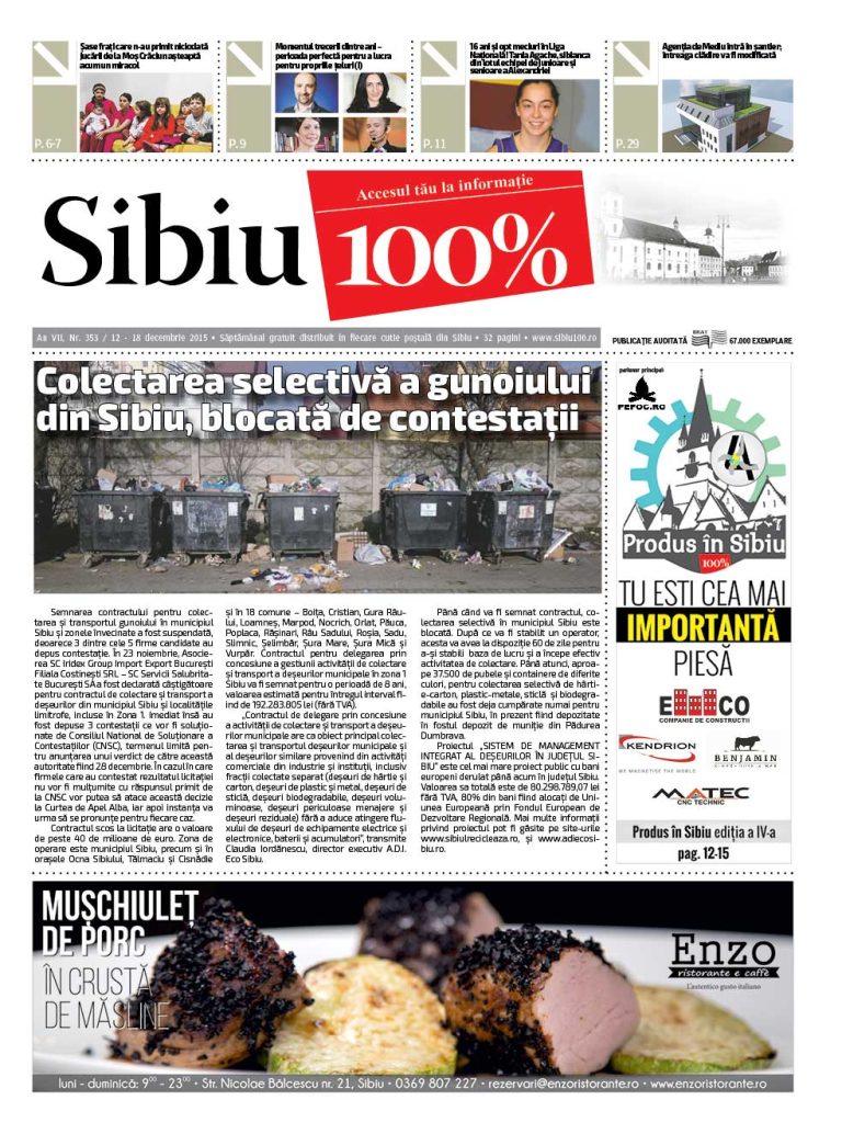 Sibiu 100% Editia 353