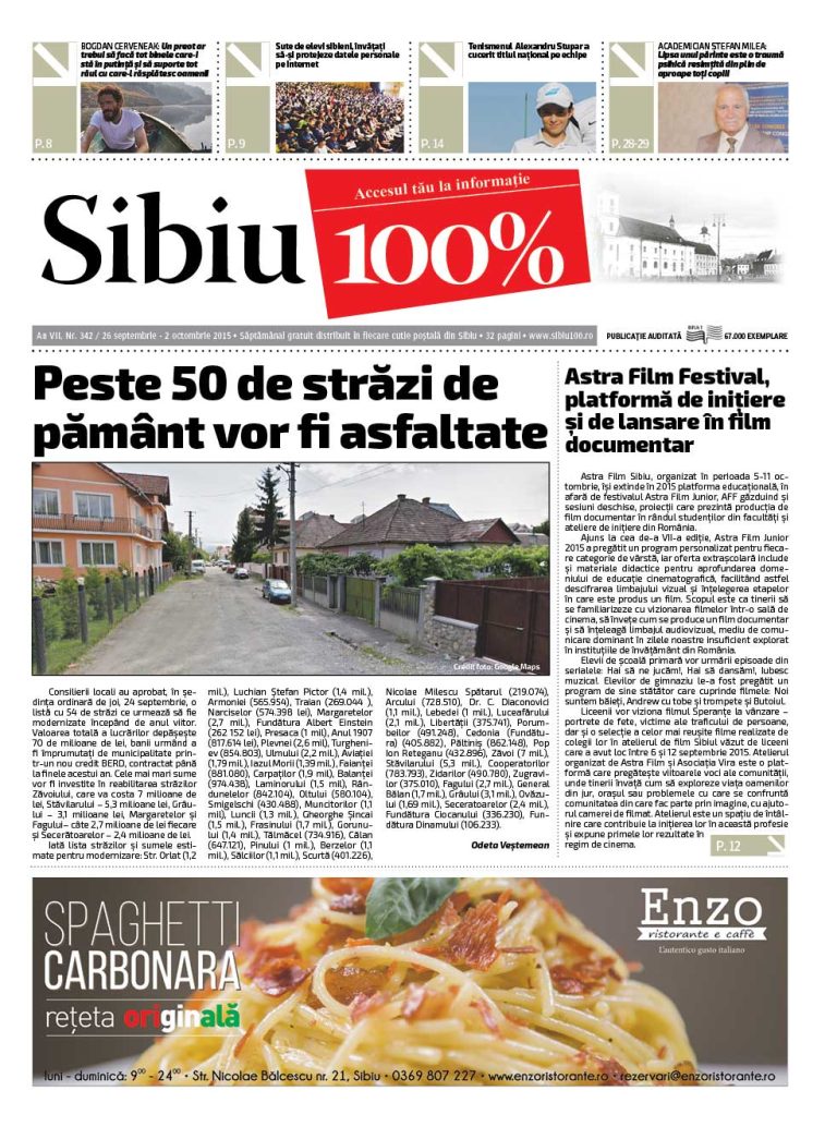 Sibiu 100% Editia 342