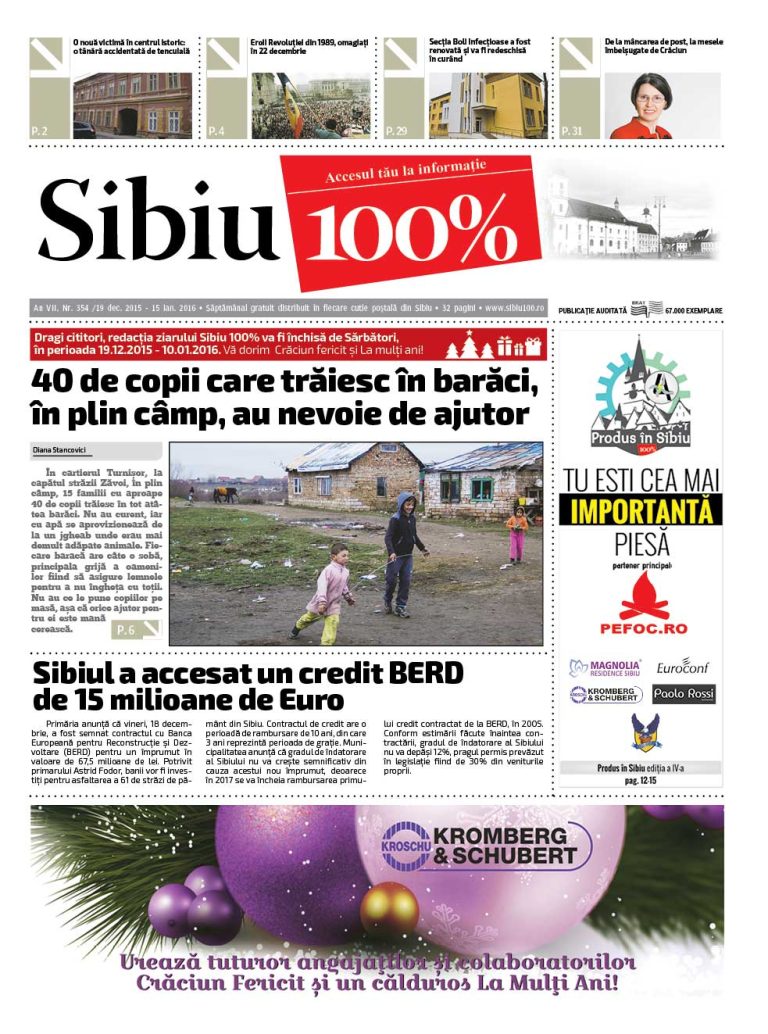 Sibiu 100% Editia 354