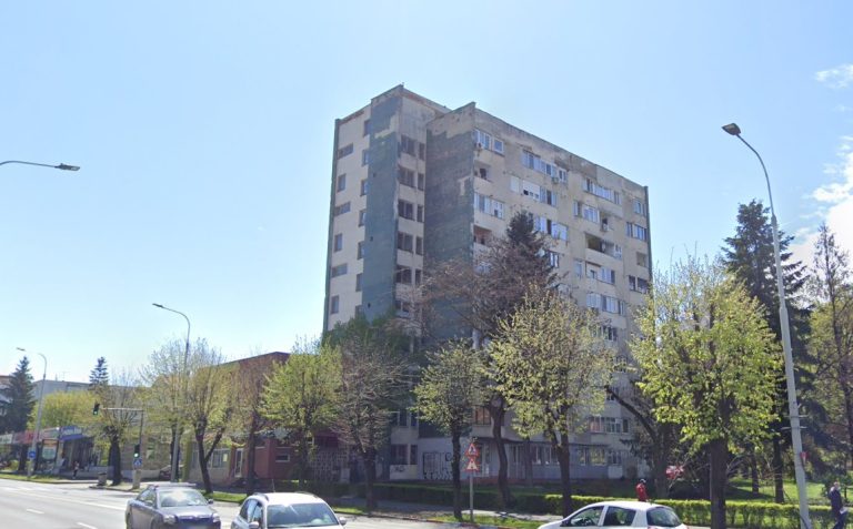 Blocul turn din giratoriul de pe Vasile Milea va fi renovat, împreună cu alte 11 blocuri din Sibiu