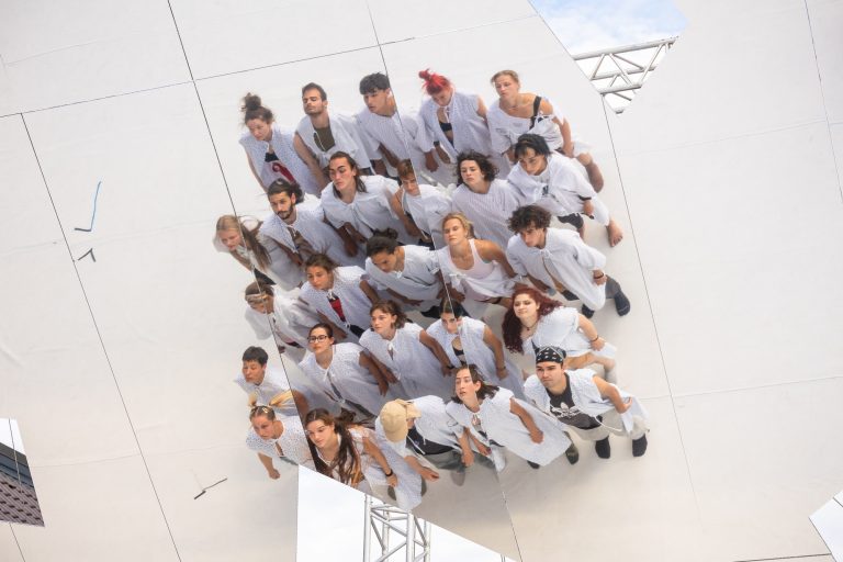 Dansatorii reprezentanți ai TNRS, la repetițiile pentru premiera spectacolului PPP