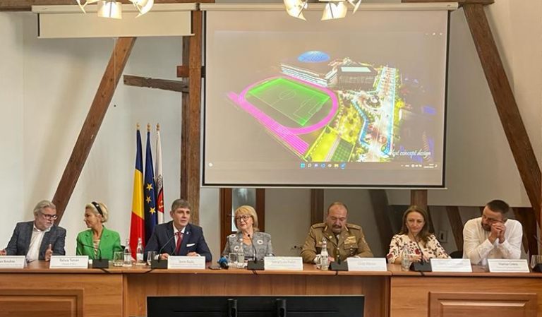 Consens între decidenții sibieni pentru susținerea Arenei Universitare Lucian Blaga