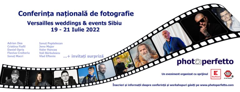 Conferința națională de fotografie din 19 iulie, organizată de Photo Perfetto