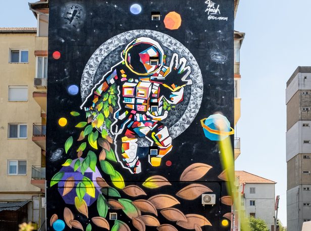 Cum arată Sibiul la finalul Festivalului Internațional de Street Art