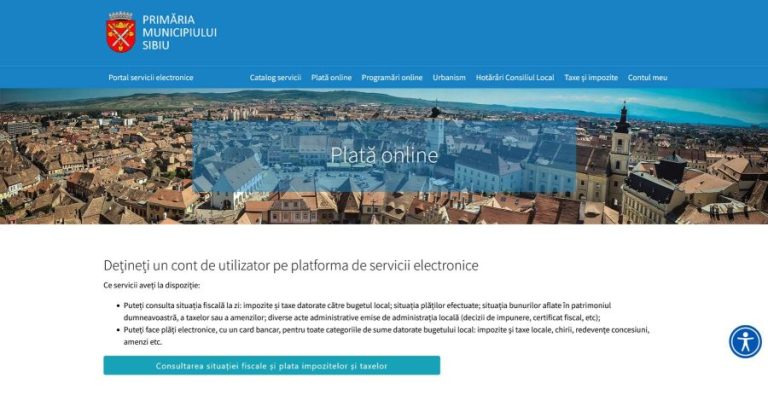 S-a lansat noua platformă de e-administrație a Primăriei Sibiu