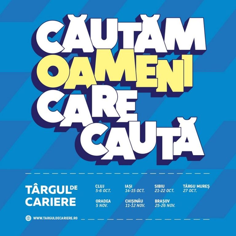 <strong>Toamna aceasta la Târgul de Cariere căutăm oameni care caută</strong>