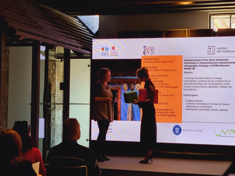 „ASTRA VR”, proiectul Muzeului ASTRA ce prezintă realitatea virtuală a satului tradițional, premiat în Slovenia