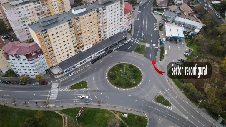Atenție, șoferi! Modificări importante în zona sensului giratoriu de la intresecția străzilor Ștefan cel Mare cu Semaforului
