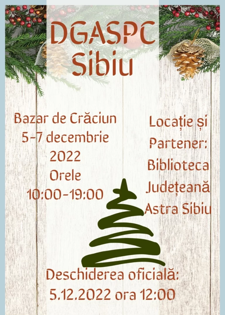 DGASPC își face bazar de Crăciun