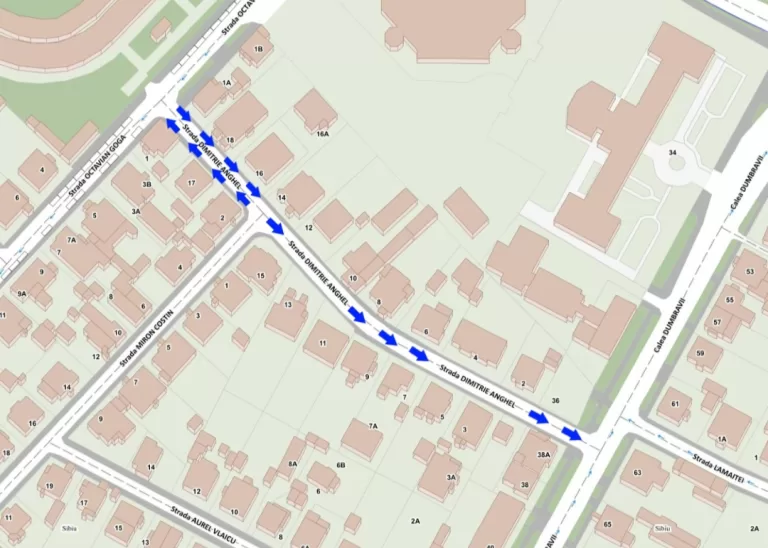 Se modifică sistemul de circulație pe strada Dimitrie Anghel