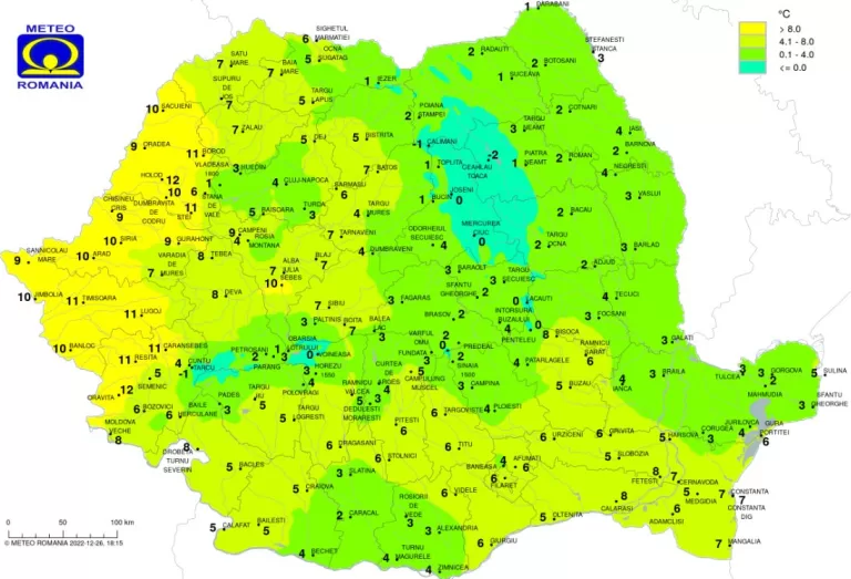 Cum va fi vremea de Revelion în Transilvania. Prognoza meteo pentru următoarele două săptămâni