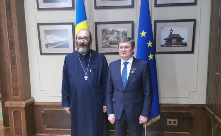 Părintele Constantin Necula s-a întâlnit astăzi cu Igor Grosu, Președintele Parlamentului Republicii Moldova