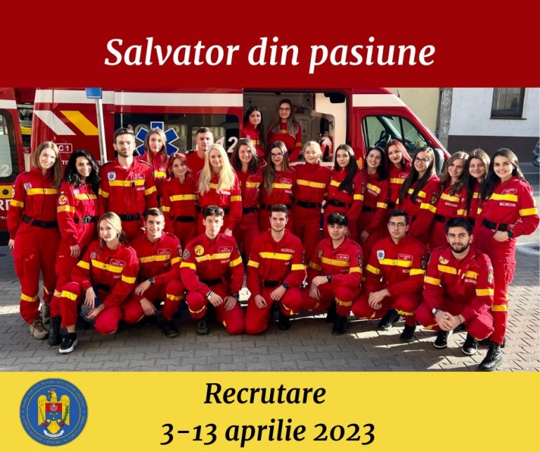 ISU Sibiu începe recrutarea voluntarilor în cadrul campaniei „Salvator din pasiune”