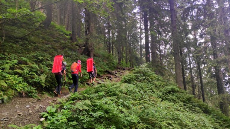 Salvamont Sibiu intervine pentru salvarea unui turist din Cehia