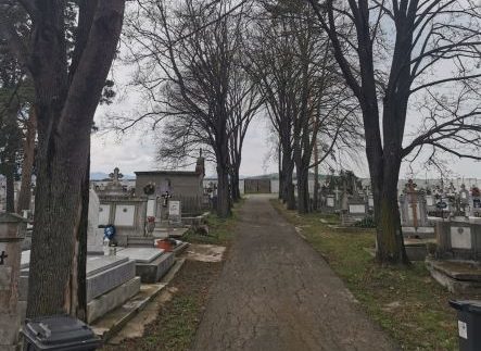 Cine taie și spânzură (pancarte) în Cimitirul din Miercurea Sibiului