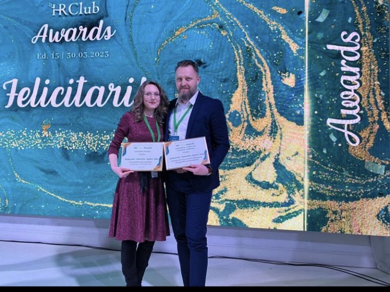 Premii pentru echipa de Human Relations a Continental Sibiu, în cadrul Galei HR Club Awards