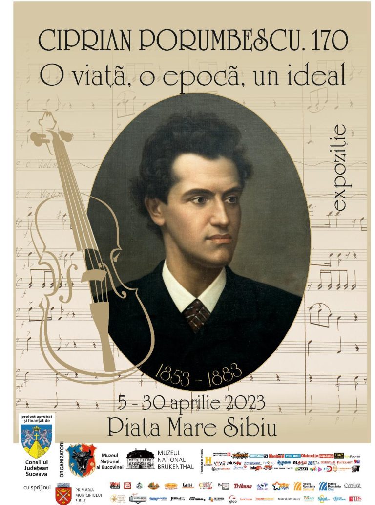Expoziție dedicată lui Ciprian Porumbescu în Piața Mare din Sibiu