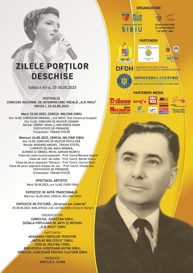 Începe prima ediție a Concursului Național de Interpretare Vocală Ilie Micu