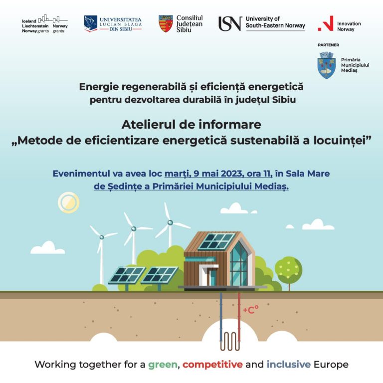Atelier de informare privind metodele de eficientizare energetică, la Mediaș
