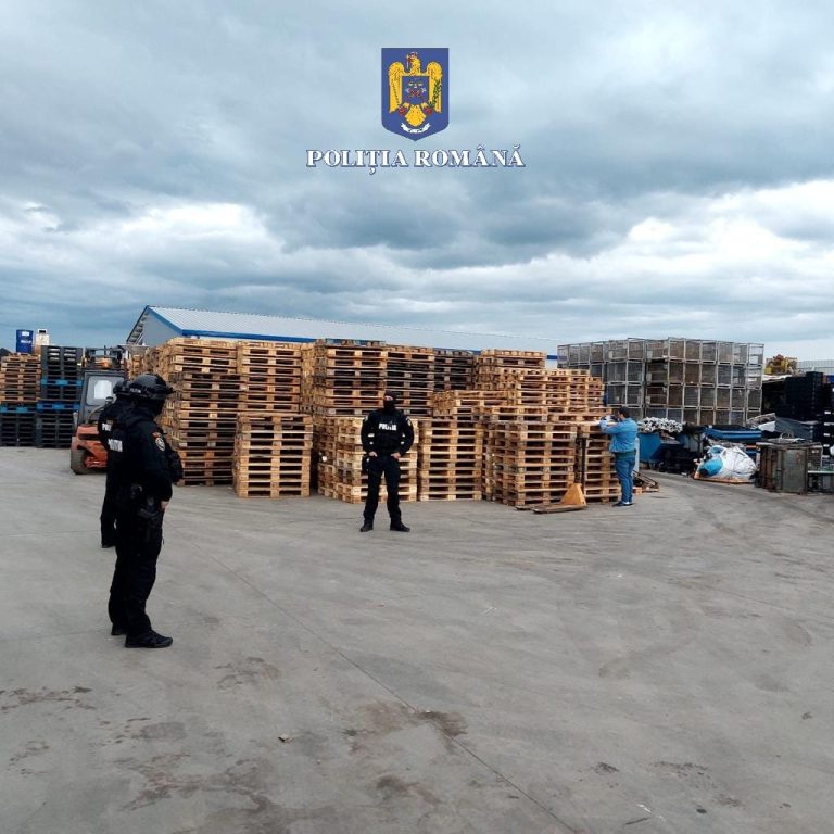 FOTO Opt persoane reținute după perchezițiile din Sibiu și Argeș