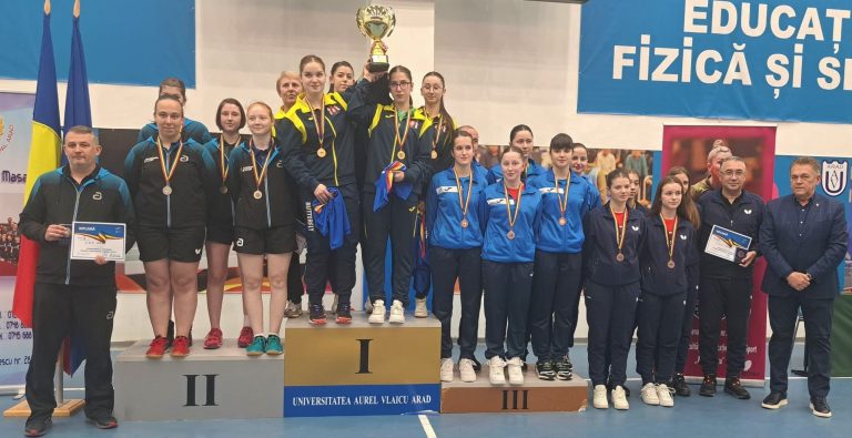 Jucătoarele de tenis de masă de la CSM Mediaș, medalie de bronz la Naționalele de Juniori