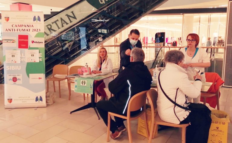 Sute de spirometrii au fost efectuate gratis la Promenada Mall