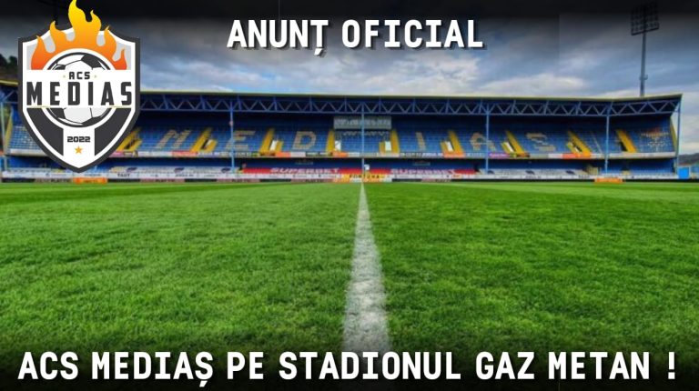 ACS Mediaș joacă meciul decisiv pentru promovare în Liga a treia pe stadionul Gaz Metan