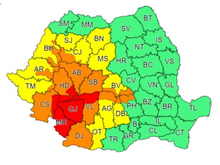 ULTIMA ORĂ: Cod Portocaliu de fenomene meteo periculoase pentru județul Sibiu