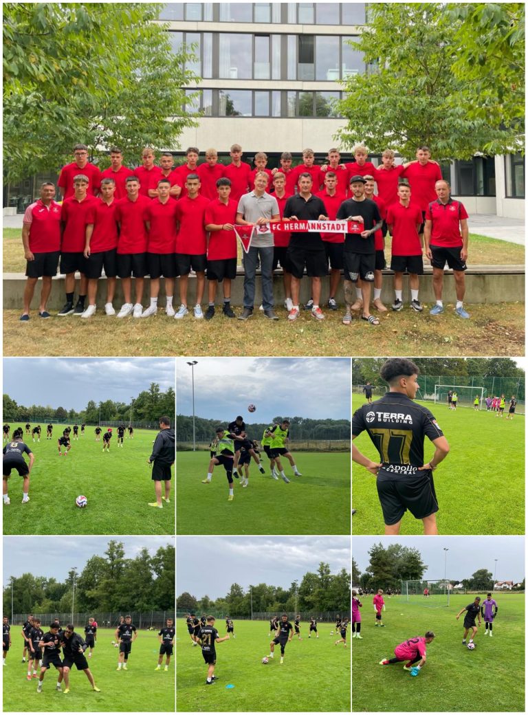 FOTO: Academia FC Hermannstadt face primii pași în Germania