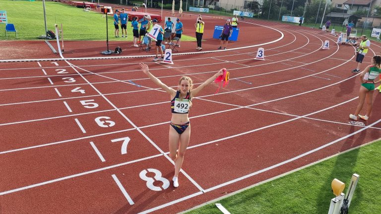 Atleta medieșeană Alexandra Hudea, la primele performanțe din 2024