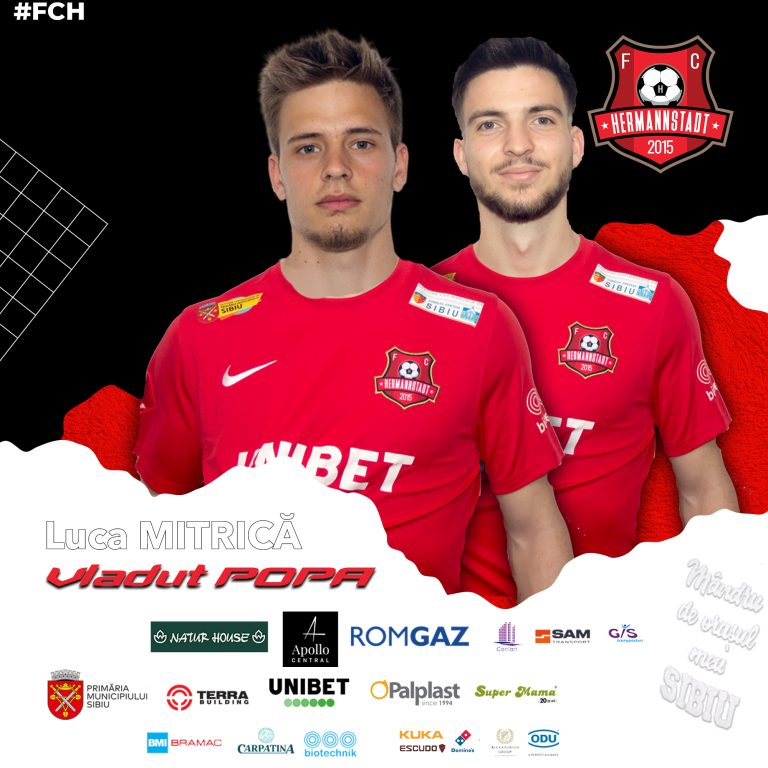 Doi jucători au fost împrumutați de FC Hermannstadt
