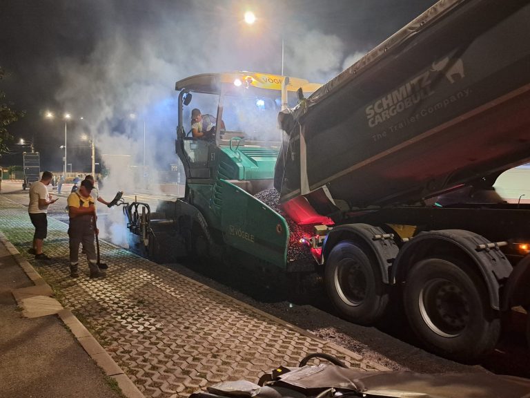 FOTO: Continuă lucrările pe Calea Poplăcii. Mobilizare pentru terminarea investiției