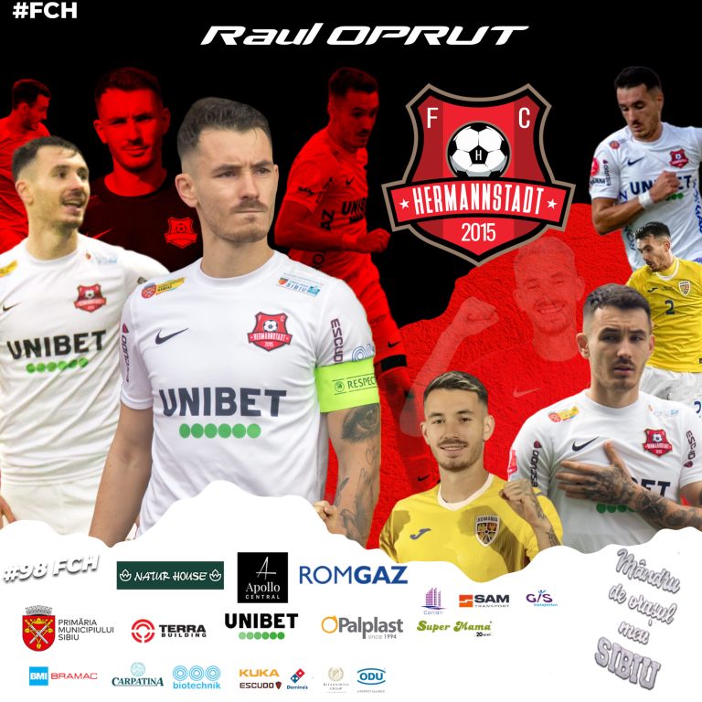 Pierdere grea pentru FC Hermannstadt. Raul Opruț s-a transferat în prima ligă din Belgia