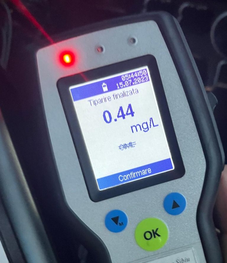 FOTO: Mulți șoferi sibieni au „picat” proba etilotestului, în weekend
